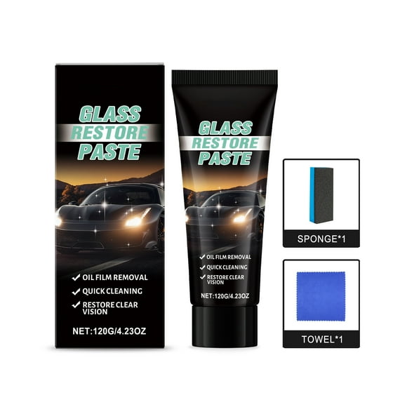 Car Glass Oil Film Removal Paste Windshield Decontamination Cleaner 100Ml