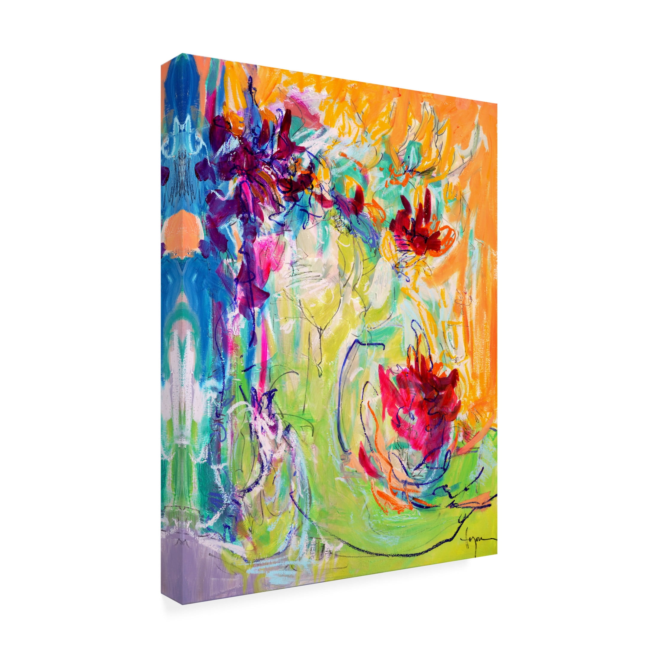 Canvas Wall Art - Dorothy Fagan ' Thrive' Wall Art for Living Room, Bedroom, or Office D?cor by Trademark Fine Art - 35 x 47 Inches