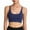 Blue, variant on SCSAlgin Adjustable Strappy Sports Bras for Women Cute Crisscross Bra Wirefree Padded Top for Workout Yoga Daily