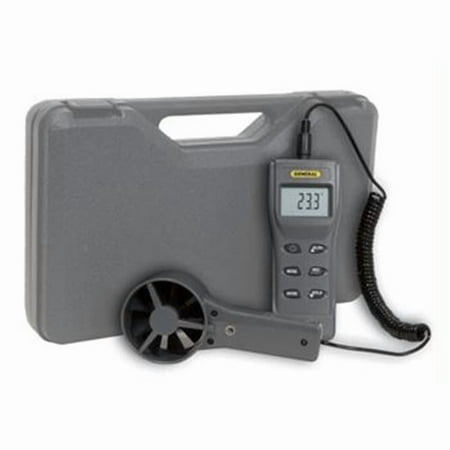Digital All-in-one Air Flow Meter With Cfm- Btu- Temp-humidity- Dp- Fpm- Mph- Kph- Mps- Knots And Wet Bulb