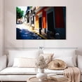 thumbnail image 2 of Elephant Stock Calle De Sol Old San Juan Puerto Rico Wall Art - Horizontal Canvas Wall Art - Living Room Wall Decor - Places Canvas - Orange And Gray Decor By George Oze - 48" x 32", 2 of 8