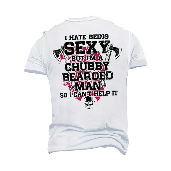 Plus Size Men's T-Shirt Hammer Skull