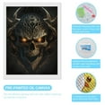 thumbnail image 3 of Diamond Art Kits for Adults, Metal Evil SkullDiamond Painting Kits for Beginners, Frameless Round 5D Full Drill Diamonds Art Gem Art Crafts Home Decor Gifts, 3 of 8