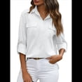 thumbnail image 2 of Camisas de con Botones para Mujer, Blusa de Larga, Informal, para Trabajo o Oficina. L, 2 of 10