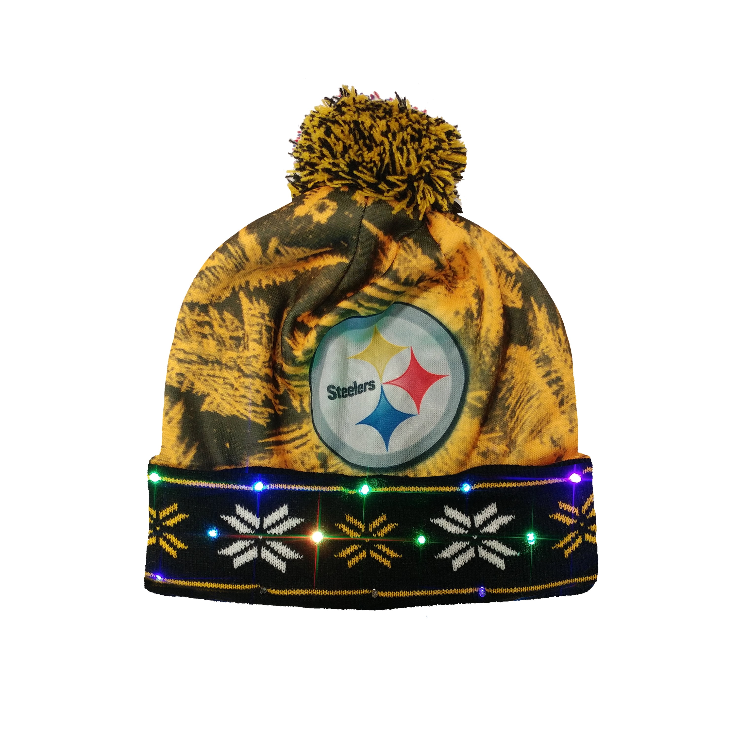 light up steelers beanie