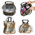 thumbnail image 2 of Boho Bohemia Flower Drawstring Lunch Bag Women - Drawstring Lunch Bag Insulated for Work Office - Stain-Resistant Large Lunchbags for Women with Multi-Pockets, 2 of 6