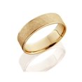 thumbnail image 2 of 14K Yellow Gold Mens Brushed Hammered Wedding Band 6mm, 2 of 2