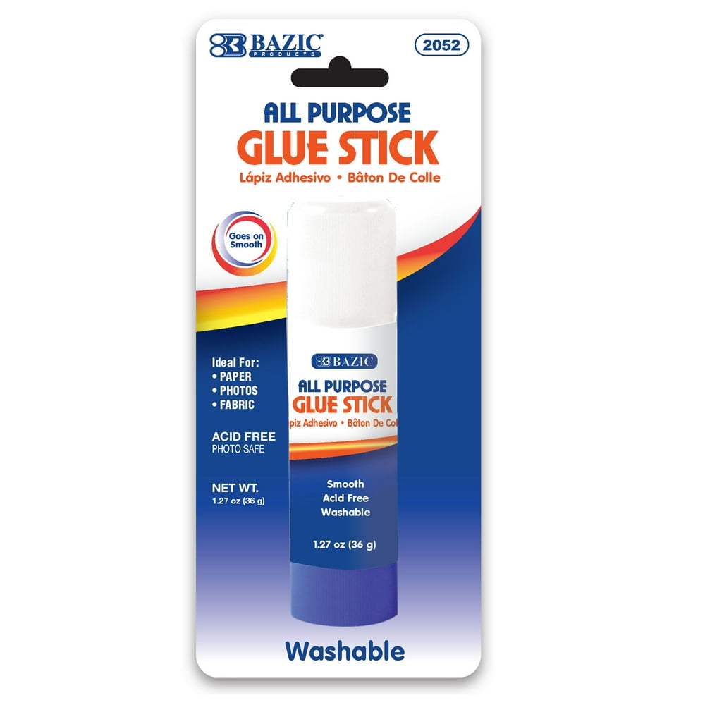 BAZIC Premium Jumbo Glue Stick 36g/1.27 Oz, MultiPurpose Acid Free