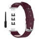 thumbnail image 1 of Correa de repuesto de cuero para reloj inteligente, color rojo vino, para reloj inteligente FIT, 1 of 6