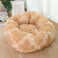 thumbnail image 1 of Reheyre Thickened Warm Soft Pet Cushion Nest Bed Mat Pad Kennel - Round Plush Dog Cat, 1 of 8