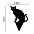 thumbnail image 2 of Halloween Black Cat Yard Signs with Stakes Scary Silhouette Halloween Decorations for Outdoor Yard Lawn Garden Halloween Decor, 2 of 5