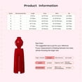 thumbnail image 7 of inlzdz Girls Sparkly Halter Sleeveless Backless Jumpsuit Shiny Jazz Latin Ballroom Dance Dress Burgundy 16, 7 of 7