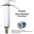 thumbnail image 5 of Aquaterior Modern 1 Hole Bathroom Faucet Vanity Sink Basin DIY Kitchen Chrome  3.5 lbs, 5 of 11