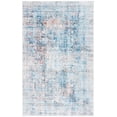thumbnail image 2 of SAFAVIEH Santa Monica Alice Abstract Polyester Area Rug, Blue/Rust, 3' x 5', 2 of 13
