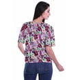 thumbnail image 4 of Moomaya Blouse d'Été Boho à Manches Courtes en Rayonne Imprimée pour Femmes, 4 of 5