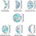 thumbnail image 2 of Adhesivos para ventanas con fases lunares, anticolisión, estáticos, arcoíris, adhesivos de alerta, decoraciones 3D para atrapasoles, vinilo prismático no adhesivo., 2 of 9