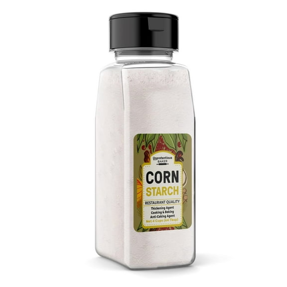 Unpretentious Corn Starch, 4 Cups, Thickening Agent, For Bulk Baking & Cleaning Use