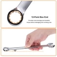 thumbnail image 4 of 2packs 30mm Combination Wrench with Offset 12-Point Box End and Angled Open End, 4 of 6
