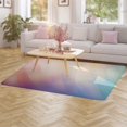 thumbnail image 3 of Colorful Gradient Fish Scale Texture Mermaid Carpet Style Living Room Bedroom Rug Modern 3d Entry Door Mats Household, 3 of 7