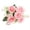A003- c, variant on Artificial Persian Rose Bouquet with 5 Large Blooms and 4 Buds, 12.6 Inches, Light Pink, for Wedding Table Decor, Faux Flower Arrangement