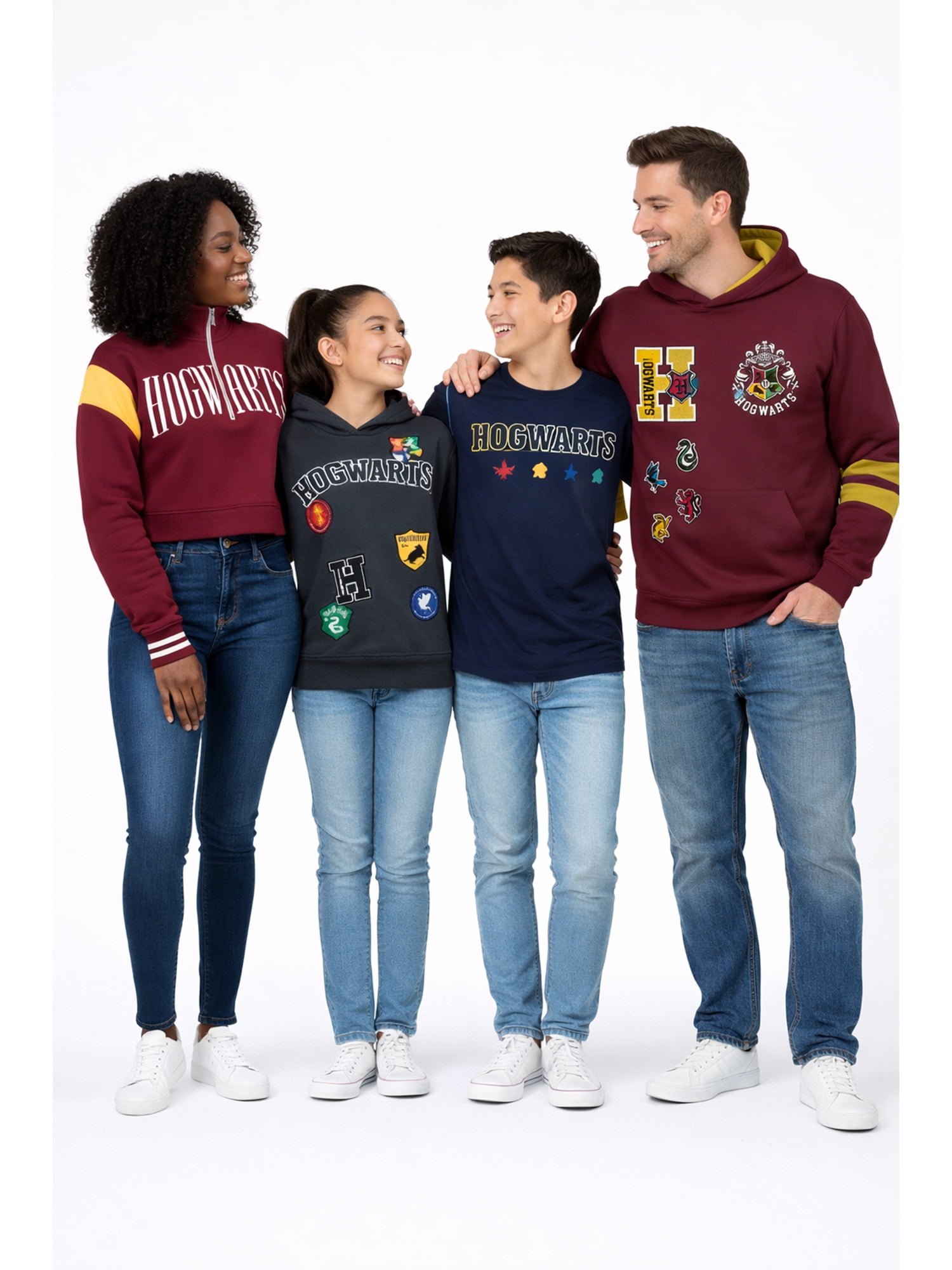 Harry Potter, Boys' & Big Boys' Graphic Short Sleeve Tee, Hogwarts Mascots, Sizes 4-18