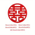 thumbnail image 5 of 20pcs Chinese Style Xi Character Non-woven Stickers - Perfect for Decorating Your Wedding Room, Door, and Window!, 5 of 5