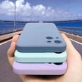 thumbnail image 2 of Funda de silicona líquida cuadrada Original para iPhone, protección completa a prueba de golpes, 14, 12, 11, 13 Pro Max, Mini, X, XS, XR, 7, 8 Plus Fivean unisex, 2 of 2