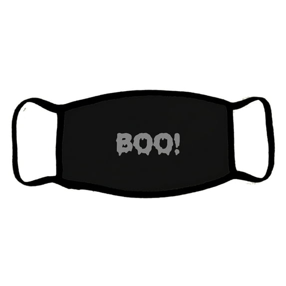 Rabbit Skins 2 Layer Cotton Fashion Protective Face Cover for Kids, Washable and Reuseable, Pack of 1, Boo Print, Child