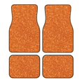 thumbnail image 1 of Balery Orange Glitter Juego de 4 Alfombrillas para Auto, Revestimientos de Caucho Resistente, Diseño Antideslizante, 1 of 7