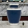 thumbnail image 2 of Ample Cremation Urn-Timeless Dark Blue Cremation urn (Size=11x7 in), 2 of 5