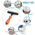 thumbnail image 3 of (4.3 Inch (W), 1 PCS)Carpet Restoration, Carpet Rake, Carpet Groomer Rake, Shag Rug Rake, Hair Cleaner Suitable for Rug and Carpet, 3 of 5