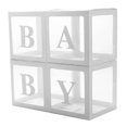 Baby Shower Decorations Balloons Box, DIY Transparent Baby Shower Boxes