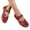 Wine, variant on Womens Slip On Loafers Shoes Comfortable Walking Flats Business Work Shoes Closed Toe Sandals