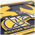 thumbnail image 2 of Michigan Wolverines 12'' x 12'' 3D Logo Wall Art, 2 of 4
