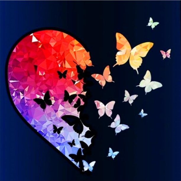 Kit de pintura por números DIY mariposa aceite arte imagen artesanía hogar pared decoración (H1277) Hugtrwg Para estrenar