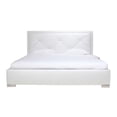 thumbnail image 4 of Elize Bed , Faux Leather, Tufted Headboard-Finish:White,Size:Queen, 4 of 6