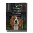 thumbnail image 1 of Epic Graffiti 'Beagle and Books,' by Fab Funky, Canvas Wall Art, 40"x54", 1 of 3