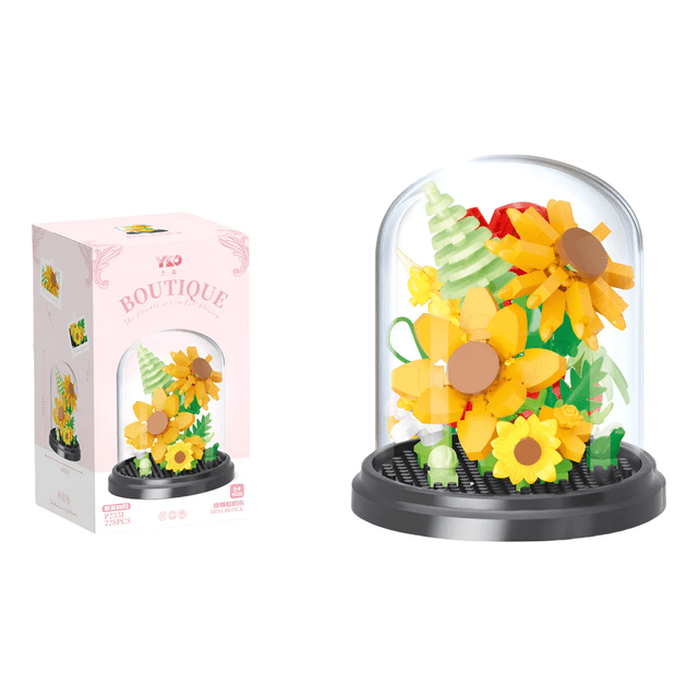 228 Pcs Bloques De Construcción De Bonsái Flores De Plantas Xtellar multicolor