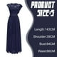 thumbnail image 4 of Vestido de noche para mujer, largo, elegante, de encaje, para cóctel, liso, largo, cuello redondo, manga media, vestido de novia con cremallera, vestido de novia, vestido de dama de honor, 4 of 5