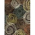 thumbnail image 4 of Contemporary 5x8 Area Rug (5'3'' x 7'3'') Abstract Brown, Beige Living Room Easy to Clean, 4 of 9
