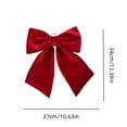 thumbnail image 3 of Christmas Decor, Claret Christmas Bow Decoration, Christmas Party Decorations, Christmas Bow, for Xmas Tree, Home, Party, Holiday Christmas Decorations, 3 of 6