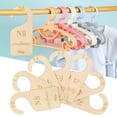 thumbnail image 1 of 7 piezas de separadores de armario para bebés, organizadores de ropa de guardería, separadores de ropa para colgar, separadores de armario para recién CUTICAT Divisores de armario, 1 of 8