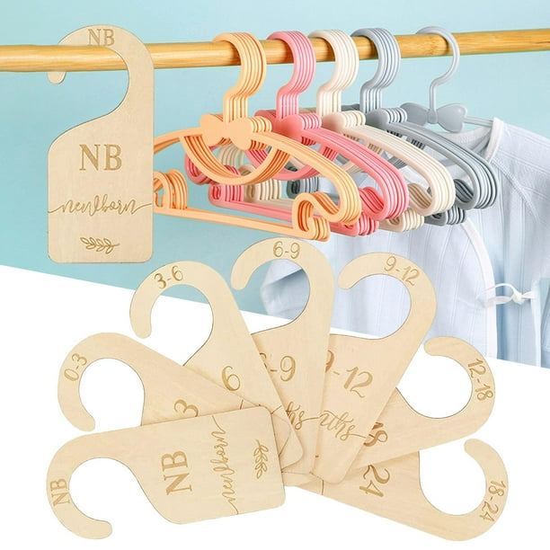 7 piezas de separadores de armario para bebés, organizadores de ropa de guardería, separadores de ropa para colgar, separadores de armario para recién CUTICAT Divisores de armario