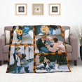 thumbnail image 5 of Custom Blanket Personalized Throw Blanket with Photo College Soft Flannel Blanket Customized Souvenirs Gifts, Design Rainbow blanket for personalized gifts-30X40", 5 of 6