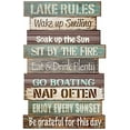 thumbnail image 2 of Youngs 15439 Wood Wall Lake Rules Sign, 2 of 4