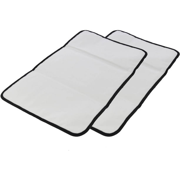 Obersee Baby Changing Mat, Black, 2 Pack