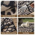 thumbnail image 5 of BERTHMEER 6'x9' Brown Outdoor Rugs on Clearanc Waterproof Plastic Straw RV Patio Rugs for Deck Camping Beach Picnic Garden and Balcony, 5 of 6