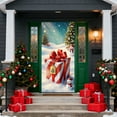 thumbnail image 3 of Cheapark 35 X 72 Inch Christmas Door Cover Curtain - Festive Printed Decor, Vibrant Door & Wall Accent for Christmas Day Parties Indoor Outdoor Home Celebrations, 3 of 6