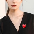 thumbnail image 3 of YIEMEEN Red Heart Shape Enamel Pins Sweater Shawl Pins Heart Shape Lapel Pins for Shawls, 3 of 12