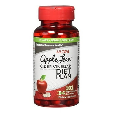 Ultra Apple Lean Cider Vinegar Diet Plan Rapid Release Capsules 101 Ea